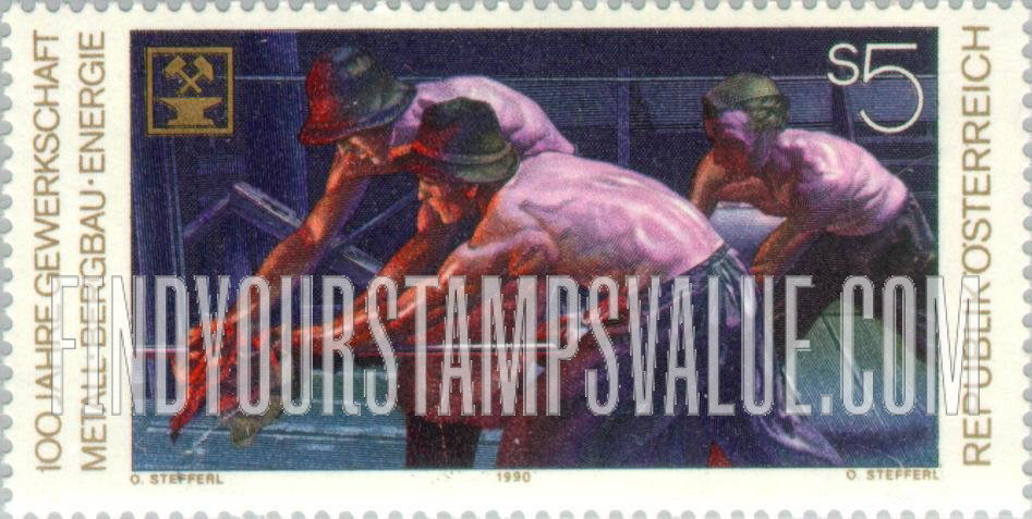 FindYourStampsValue: Metalworkers and Miners Trade Union, Centenary