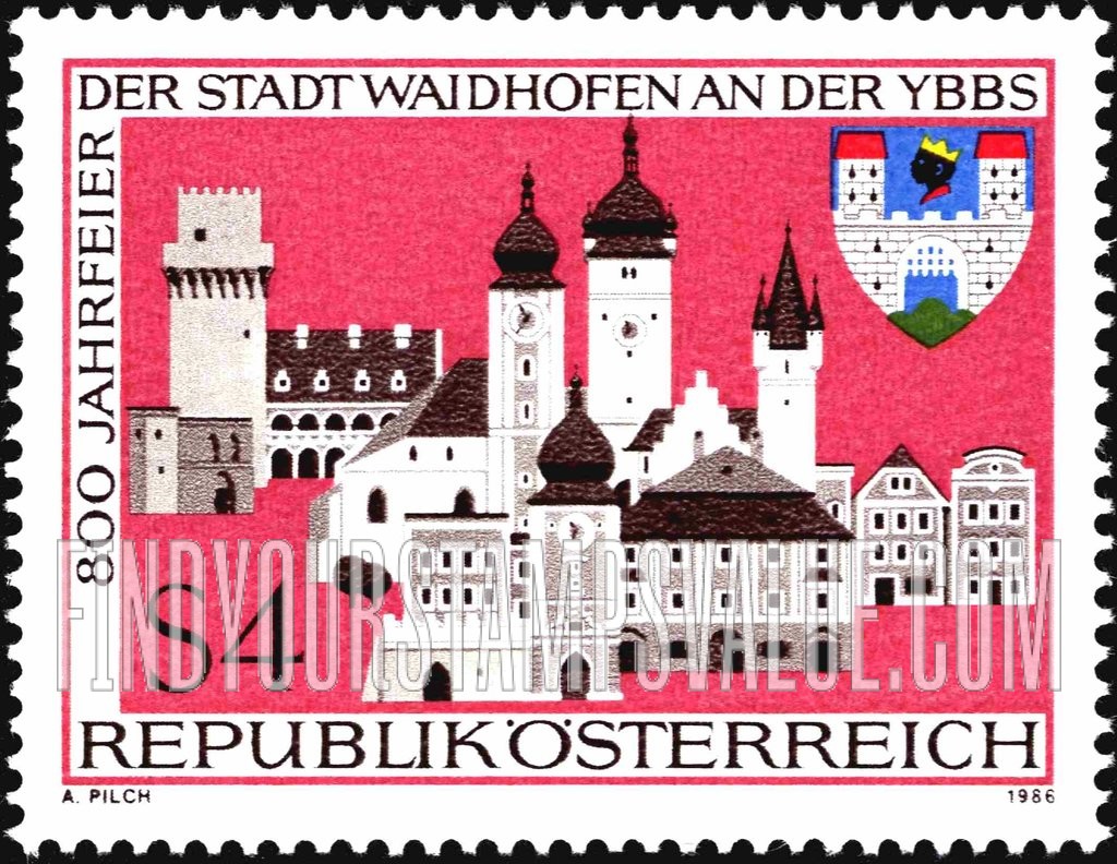 FindYourStampsValue: Waidhofen on Ybbs Township, 800th Anniversary