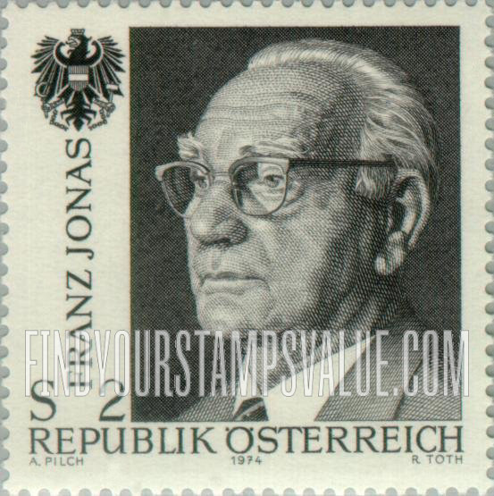FindYourStampsValue: Franz Jonas and Austrian Eagle