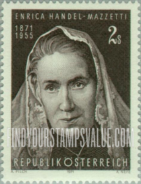 FindYourStampsValue: Enrica Handel-Mazzetti (1871-1955), Novelist, Poet