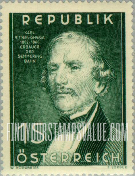 FindYourStampsValue: Karl von Ghega
