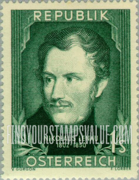 FindYourStampsValue: Portrait: Nikolaus Lenau