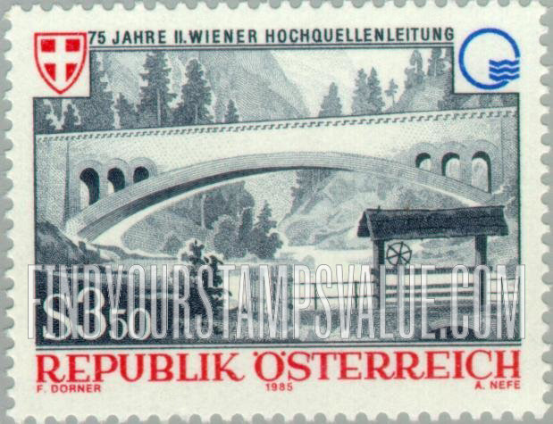FindYourStampsValue: Aqueduct, Hundsau Brook, Near Gostling