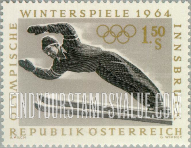 FindYourStampsValue: Sports: Ski jump