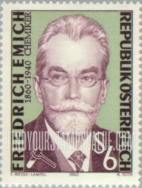 FindYourStampsValue: Friedrich Emich (1860-1940), Chemist