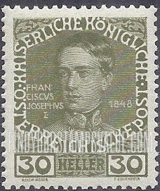 FindYourStampsValue: For Austria only: Franz Josef as youth
