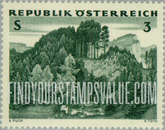 FindYourStampsValue: Fir & larch forest