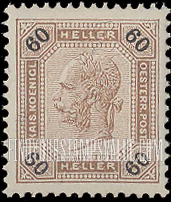 FindYourStampsValue: For Austria only: Franz Josef