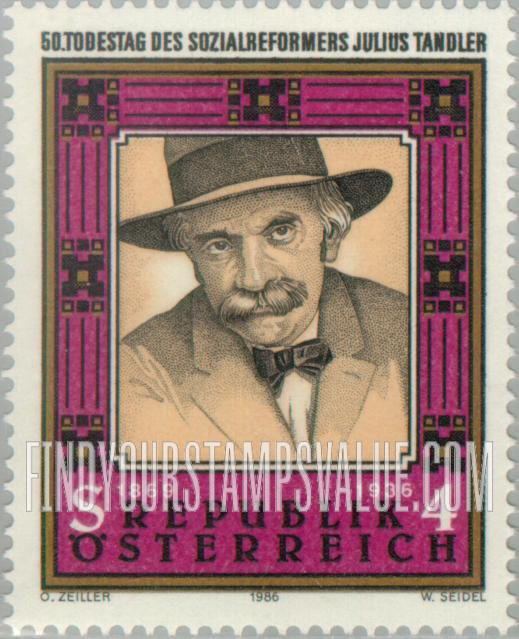 FindYourStampsValue: Julius Tandler (1869-1936), Social Reformer
