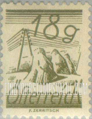 FindYourStampsValue: Republic: Fields Crossed by Telegraph Wires