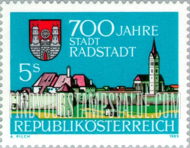 FindYourStampsValue: Radstadt Township, 700th Anniversary