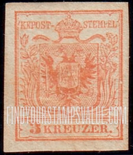 FindYourStampsValue: Austrian Monarchy (including Hungary): Coat of Arms