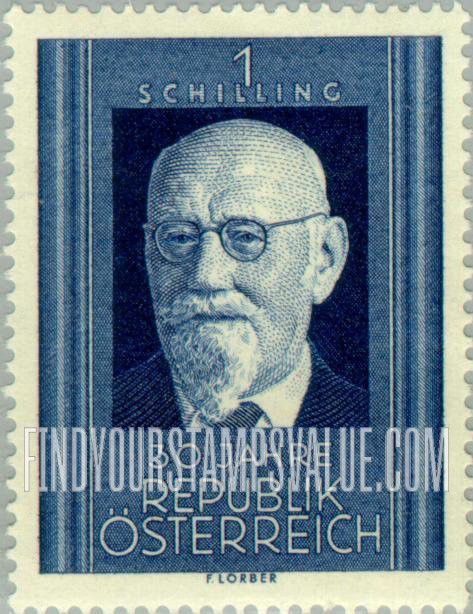 FindYourStampsValue: President Karl Renner