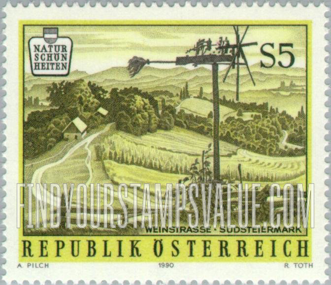 FindYourStampsValue: Scenery: Styrian Vineyards