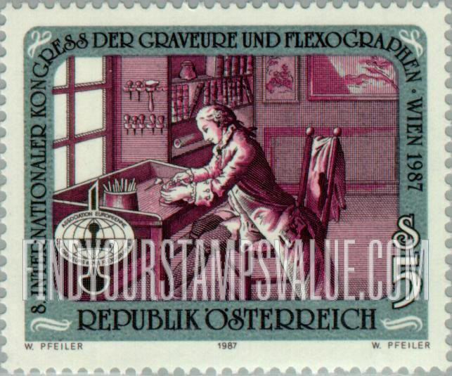 FindYourStampsValue: 8th International Congress of Engravers, Vienna