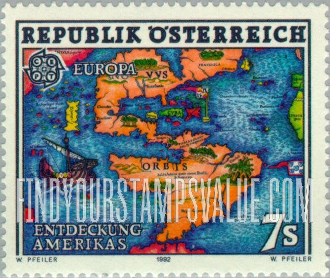 FindYourStampsValue: Discovery of America, 500th Anniversary