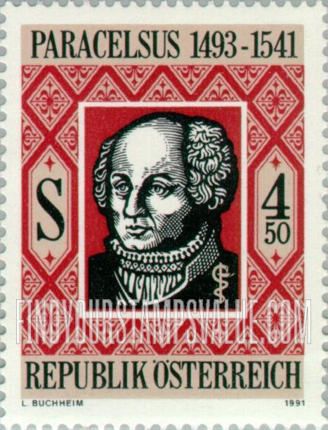 FindYourStampsValue: Paracelsus (1493-1541), Physician