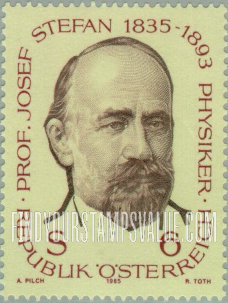 FindYourStampsValue: Josef Stefan (1835-1893), Physicist