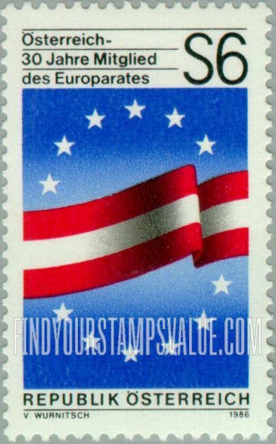 FindYourStampsValue: Admission to Council of Europe, 30th Anniversary