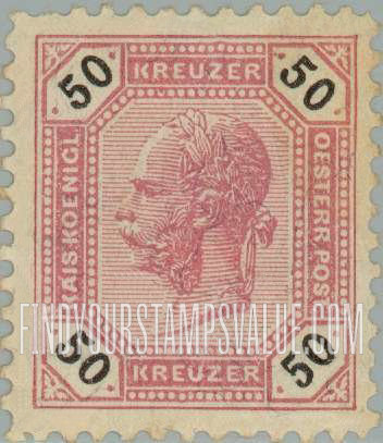FindYourStampsValue: For Austria only: Franz Josef