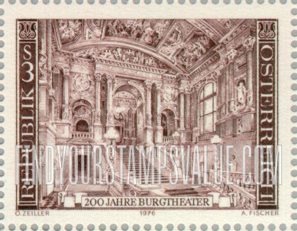 FindYourStampsValue: Grand staircase, new Burgtheater