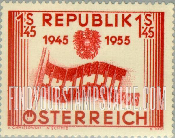 FindYourStampsValue: Letters forming flag
