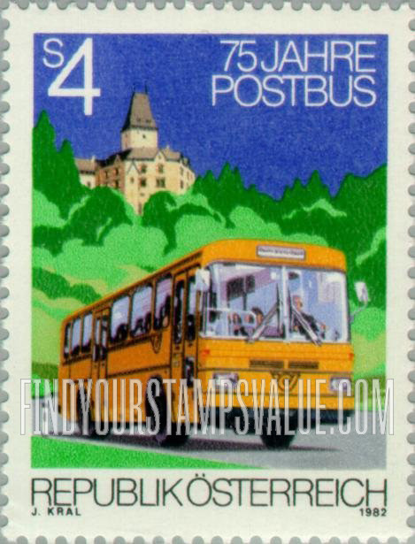 FindYourStampsValue: Mail Bus Service, 75th Anniversary