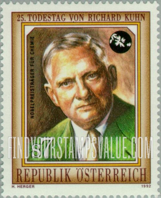 FindYourStampsValue: Scientists: Richard Kuhn (1900-1967), chemist