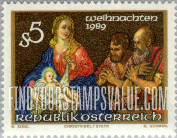 FindYourStampsValue: Parish Church Christ Child, by Johann Carl Reslfeld