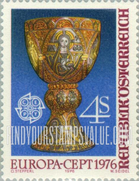 FindYourStampsValue: Europa 1976: Tassilo Cup, Kremsmunster, 777
