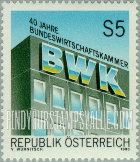 FindYourStampsValue: Federal Chamber of Commerce, 40th Anniversary