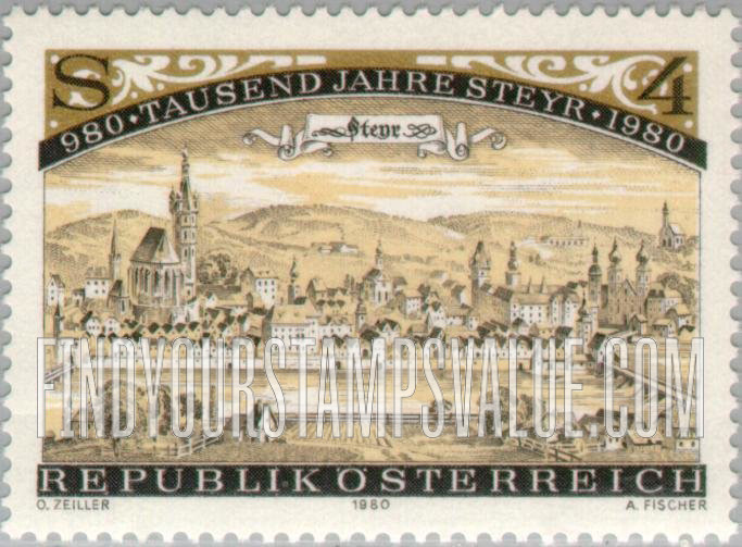 FindYourStampsValue: Steyr, Etching, 1693