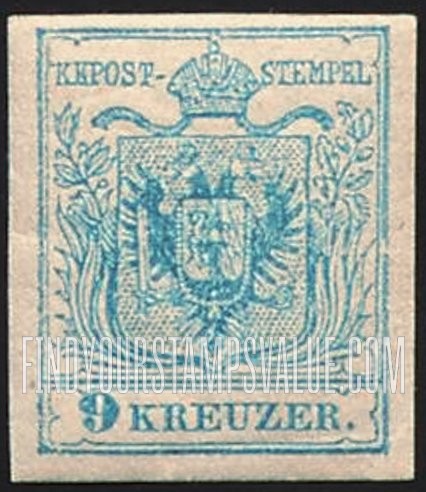 FindYourStampsValue: Austrian Monarchy (including Hungary): Coat of Arms