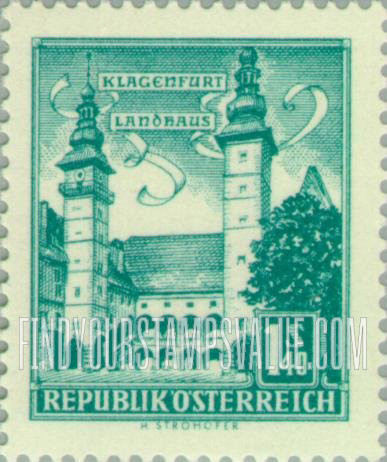 FindYourStampsValue: County seat, Klagenfurt