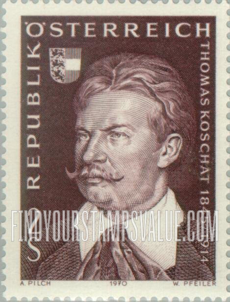 FindYourStampsValue: Thomas Koschat (1845-1914), Carinthian Song Composer