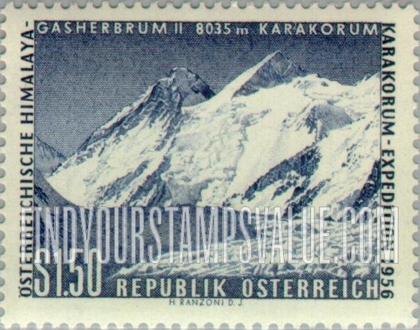 FindYourStampsValue: Gasherbrum II and Glacier