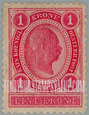 FindYourStampsValue: For Austria only: Franz Josef
