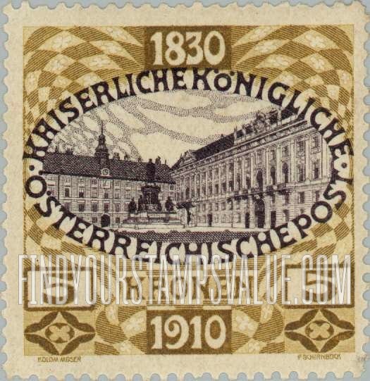 FindYourStampsValue: For Austria only, Birthday Jubilee: Hofburg, Vienna