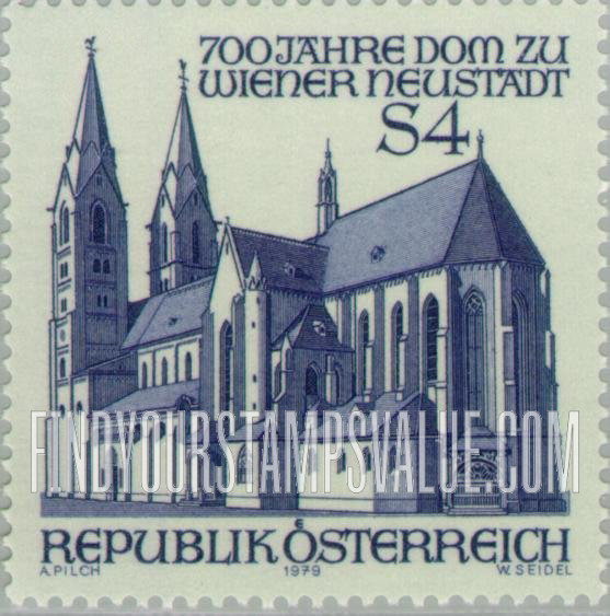 FindYourStampsValue: Wiener Neustadt Cathedral, 700th Anniversary
