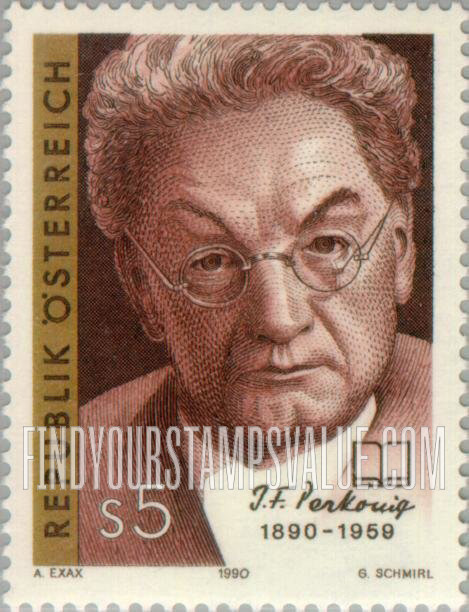FindYourStampsValue: Joseph Friedrich Perkonig (1890-1959), Poet