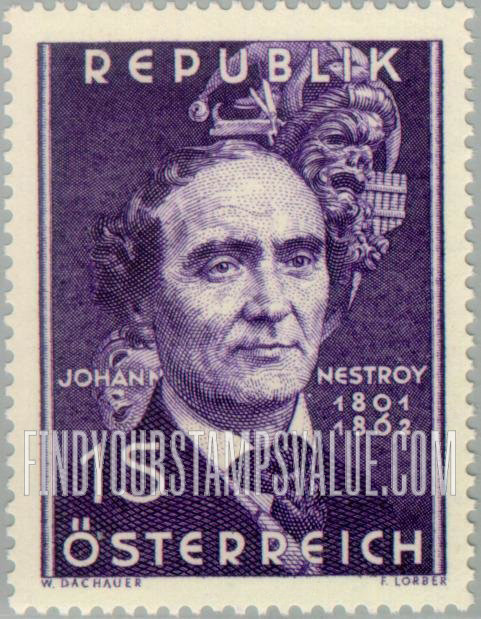 FindYourStampsValue: Johann Nestroy