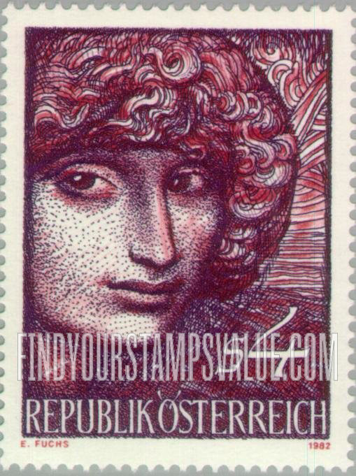 FindYourStampsValue: Portrait of a Girl, by Ernst Fuchs