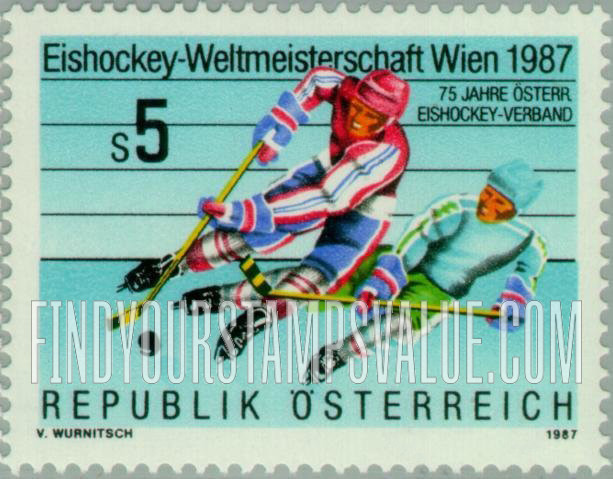 FindYourStampsValue: World Ice Hockey Championships, Vienna