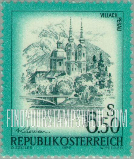 FindYourStampsValue: Holy Cross Church, Villach, Carinthia