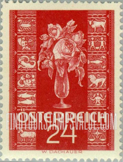 FindYourStampsValue: Rose and Zodiac Signs