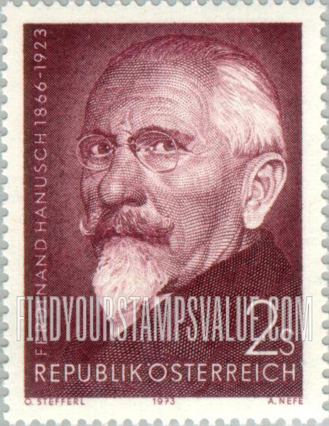FindYourStampsValue: Ferdinand Hanusch (1866-1923), Secretary of State