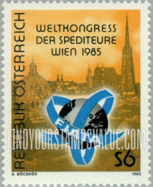 FindYourStampsValue: International Association of Forwarding Agents, World Congress, Vienna