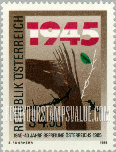FindYourStampsValue: Liberation From German Occupation, 40th Anniversary