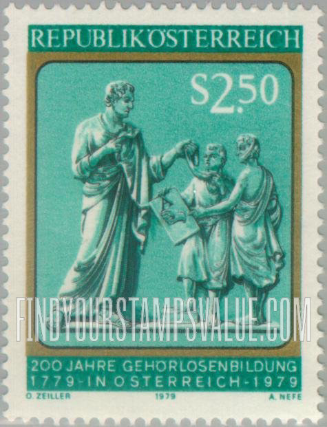 FindYourStampsValue: Teacher and Pupils, by Franz A. Zauner