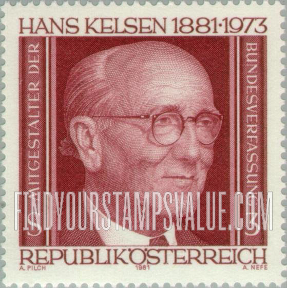 FindYourStampsValue: Hans Kelsen (1881-1973), Co-author of Federal Constitution